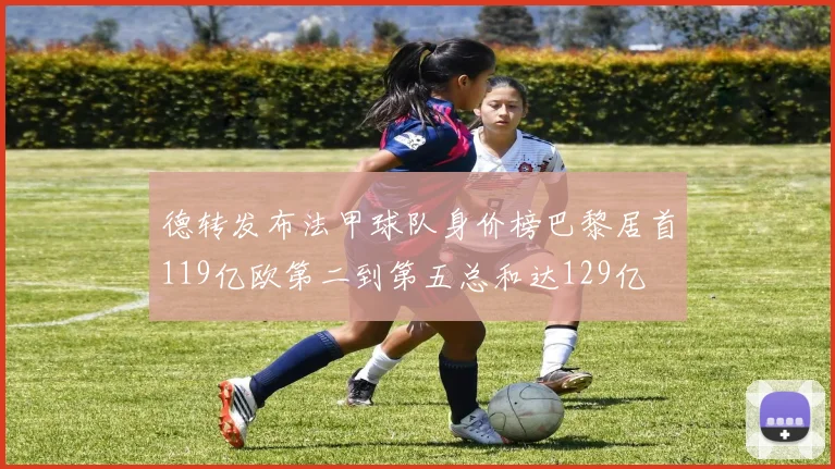 德转发布法甲球队身价榜巴黎居首119亿欧第二到第五总和达129亿